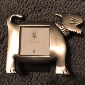 Pewter photo dog picture frame